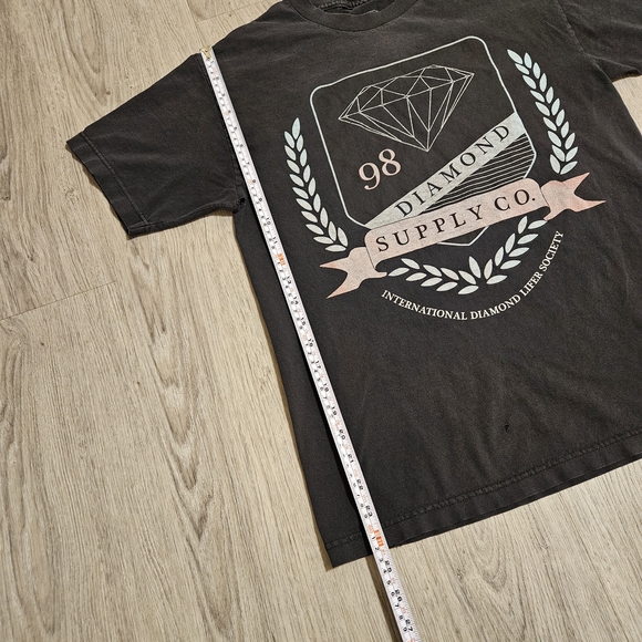 Y2k Diamond Supply Co. Distressed Black Graphic T-Shirt Men's Size Medium - Picture 14 of 14